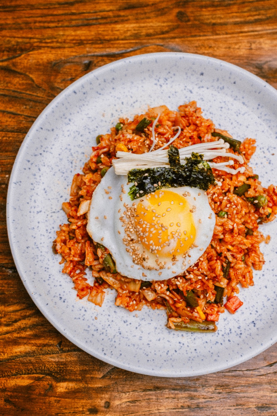 Kimchi Fried Rice at 88 Pocha Korean restaurant Hell's Kitchen NYC
