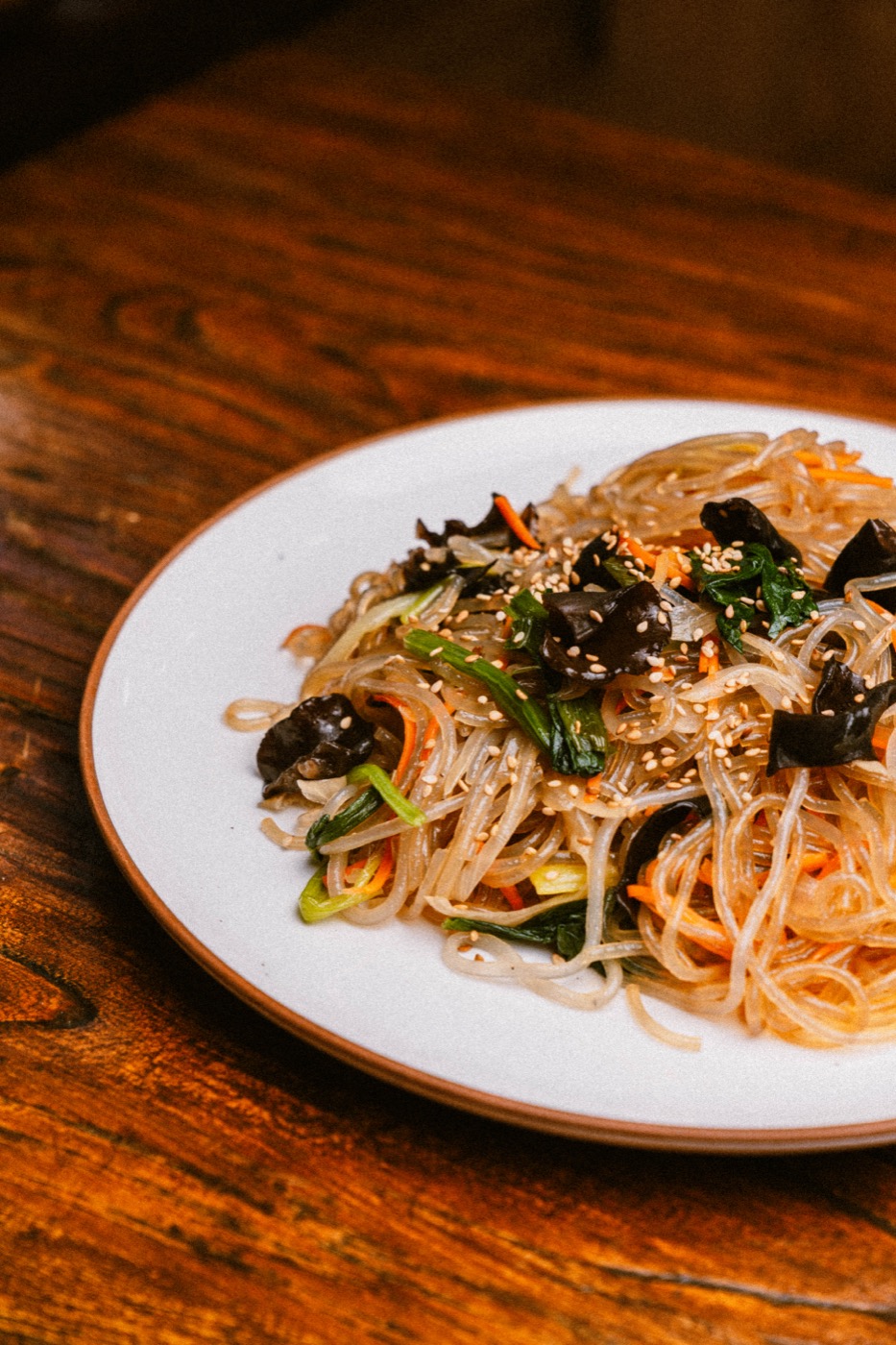 Japchae at 88 Pocha Korean restaurant Hell's Kitchen NYC